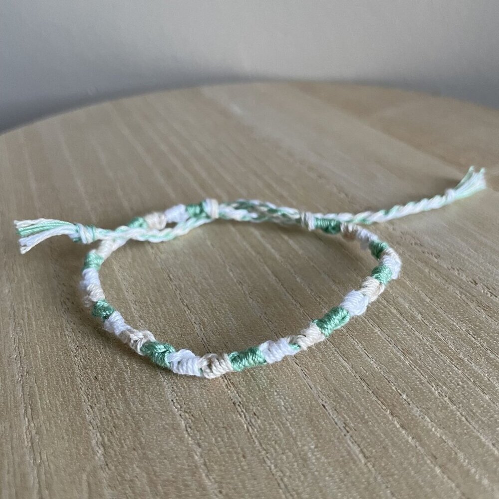 Elyse Bracelet, anklet, trendy, comfortable, tie, embroidery thread, woven, gift